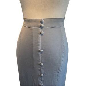 Pale blue Lauren Conrad Size medium faux button down skirt